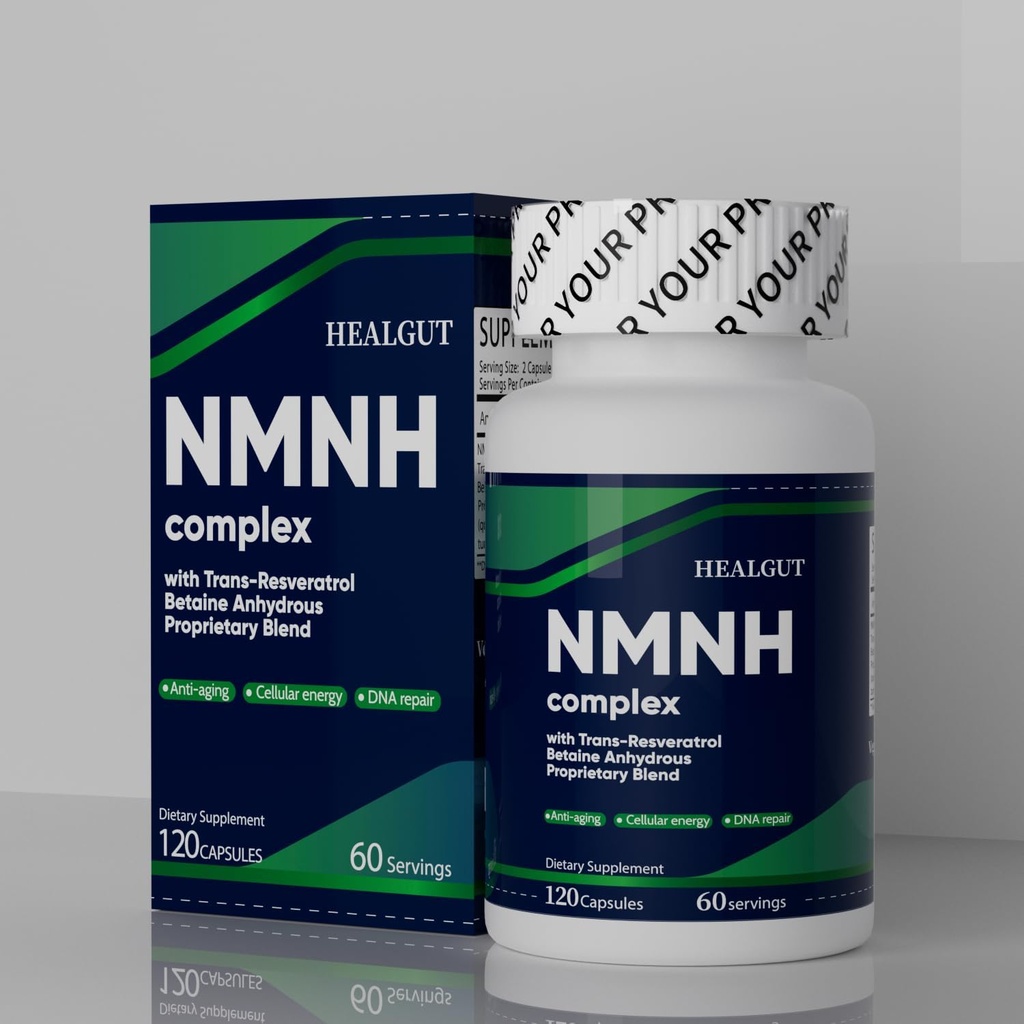 Premium NMNH Supliment pentru anti-îmbătrânire Breakthrough - Boost NAD + Nivele Capsule lipozomice 120 Serviri