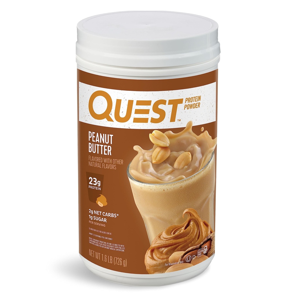 Nutriţie Nutriţie Unt de arahide Pulbere Proteină, 23g Proteină, 1g Zahăr, Carb scăzut, Gluten gratuit, 1.6 Lire, 23 Serviri