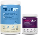 RSP NUTRITION AminoLean Pre Workout Energy (BlackBerry rodie 30 Serviri) cu TrueFit Proteine pulbere (Vanilla 2 LB)