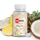 SaltStick Electrolyte FastChews - 60 de nucă de cocos Ananas Electroliți masticabile - tablete de sare pentru rulare și hidratare, Electrolit Chews - 60 Conte