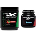 JYM Supplement Science PRE JYM 30 Servings - Strawberry Kiwi & Post-workout cu BCAA's, Glutamina, Creatine HCL, Beta-Alanine și More, Blue Arctic Freeze, 30 Servings, 22 Oz