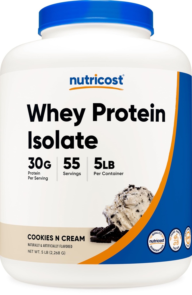 Izolat de proteine Nutricost Whey (Cookies N Cream) 5LBS