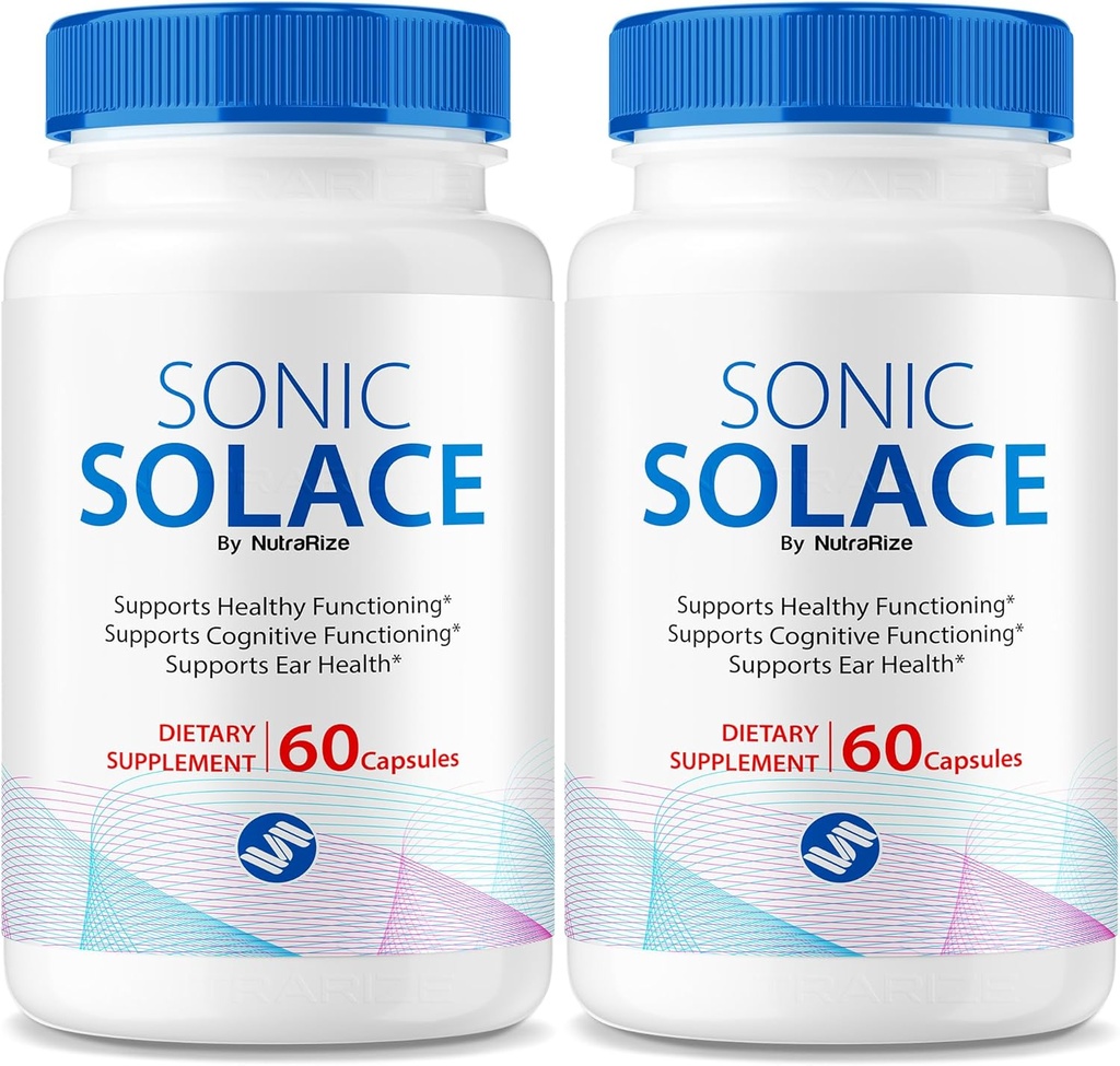 (2 ambalaj) Sonic Solace - Formula avansată pentru menţinerea auzului sănătos, soluţie sonică oficială pentru sănătatea urechii, tot sprijinul natural pentru bunăstarea generală, SonicSolace Review (120 capsule)