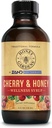 Honey Gardens Cherry & Honey Soothing Throat Syrup, Apiterapie Formula cu Miere crudă organică, Cidru de mere organice Oţet, Cherry Negre, şi extracte de plante, 24 Serviri, 4 FL. OZ.