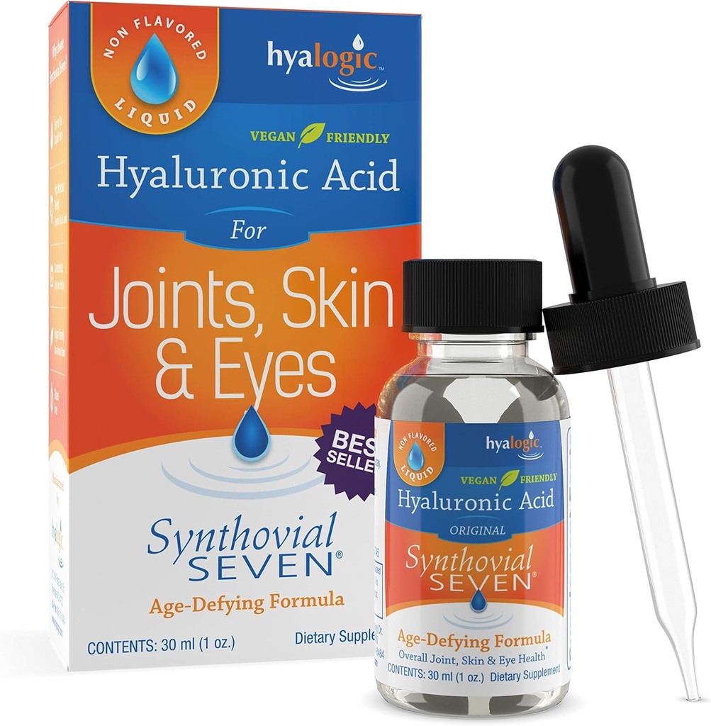 Lichide cu acid hialuronic hialuronic - HA Suport comun - Vegan - 1 oz