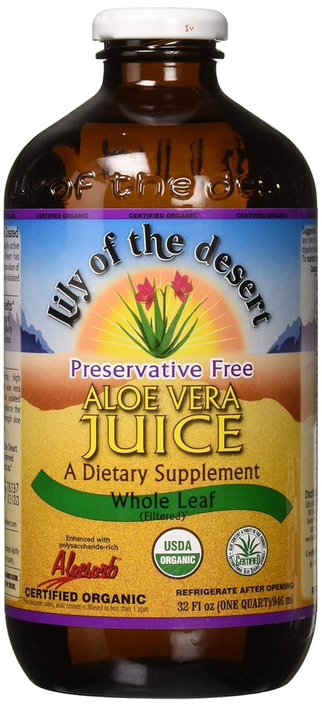 Lily of the Desert PF Whole Leaf Aloe Vera Juice, 32 Fluid Ounce