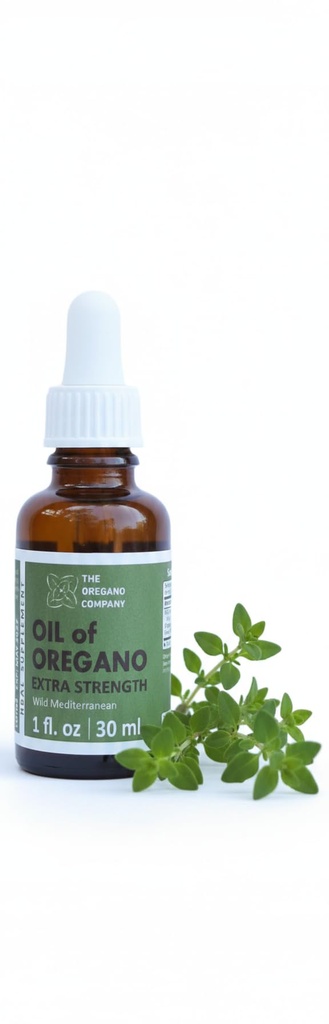 ORGANO COMPANY- Ulei de Oregano 1 fl. oz 30 ml, 90+ Carvacrol, Extra Putere, Lichid, Vegan, Vegetarian, non-GMO, Gluten Drops gratuite, Picături sezoniere, Natural, Grad alimentar comestibil, acete De Oregano