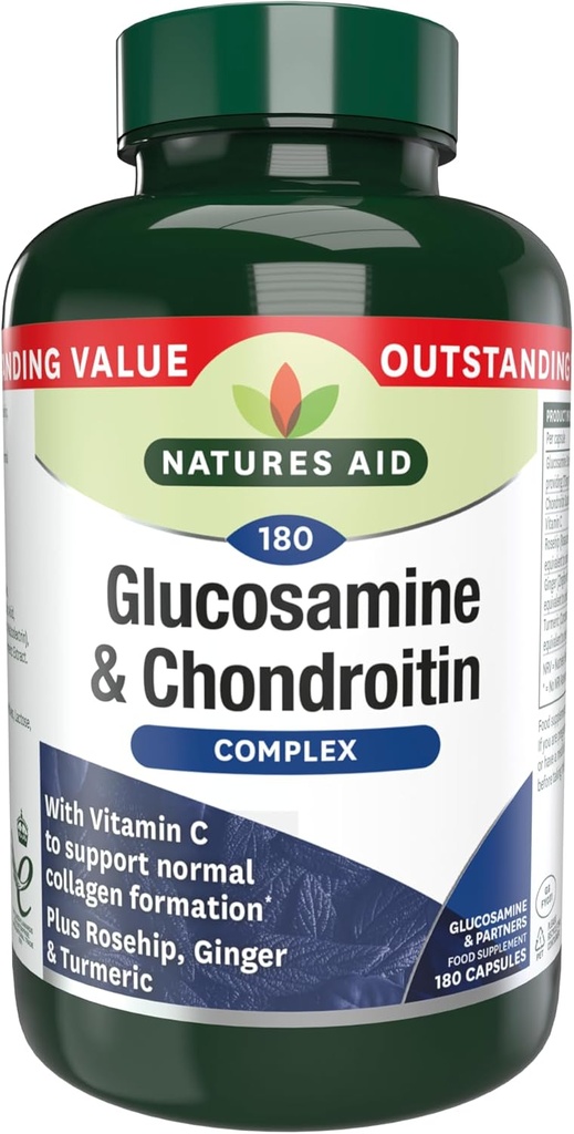 Glucosamină 500mg & Chondroitin 100mg Complex 180 Vcaps