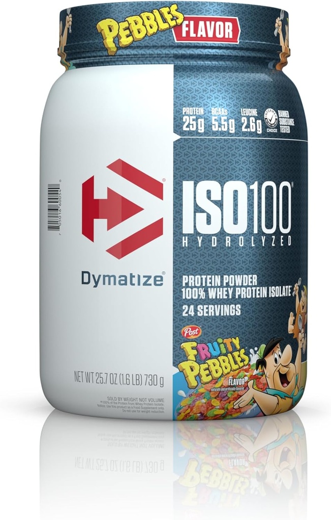 Dymatize ISO100 Hidrolyzed 100 Whey Protein Izolate Fruity Pebbles (1,6 Lbs. / 24 Servings)
