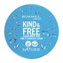 Rimmel London Kind & Free, Clear, Brow Wax, Ușor de aplicat, Long-Lasting Hold, No Flaking, No Residue, Lift Brows, 0.28oz