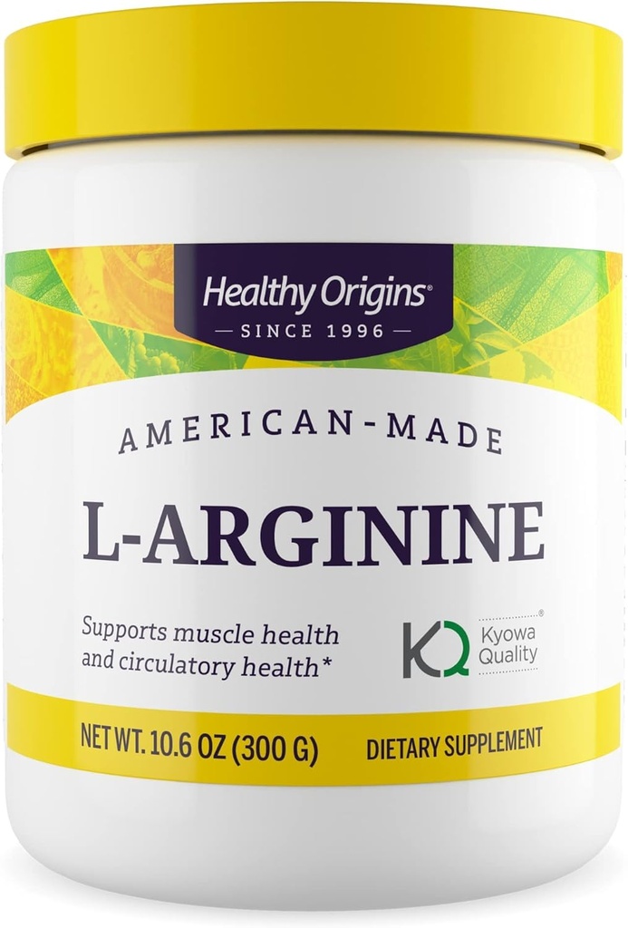 Origini sănătoase - L-Arginină (american-made, non-GMO, gluten liber, suport muscular), 10,6 Ounce