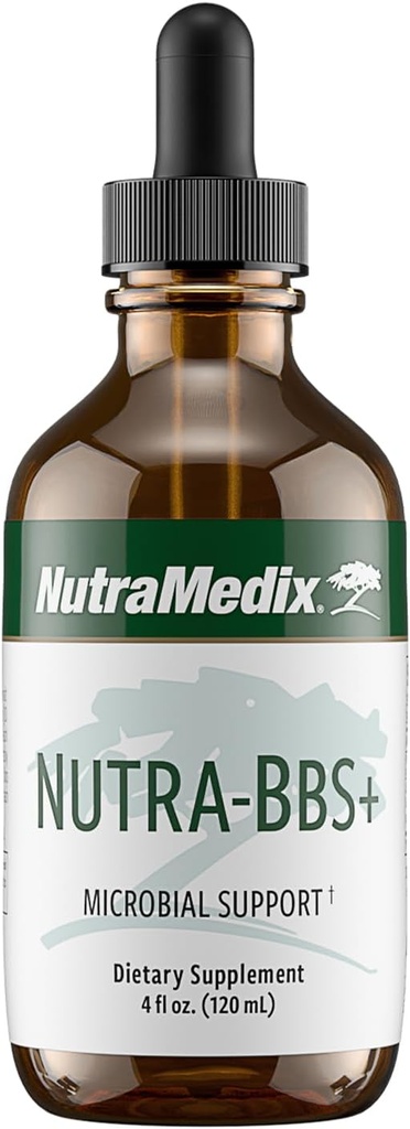 NutraMedix Nutra-BBS+ - Supliment vegetal pentru Microbial, Antioxidant și Suport Imun - cu Elecampane + Jalapa Root, Artemisia Annua și Capirona Bark (4 oz)