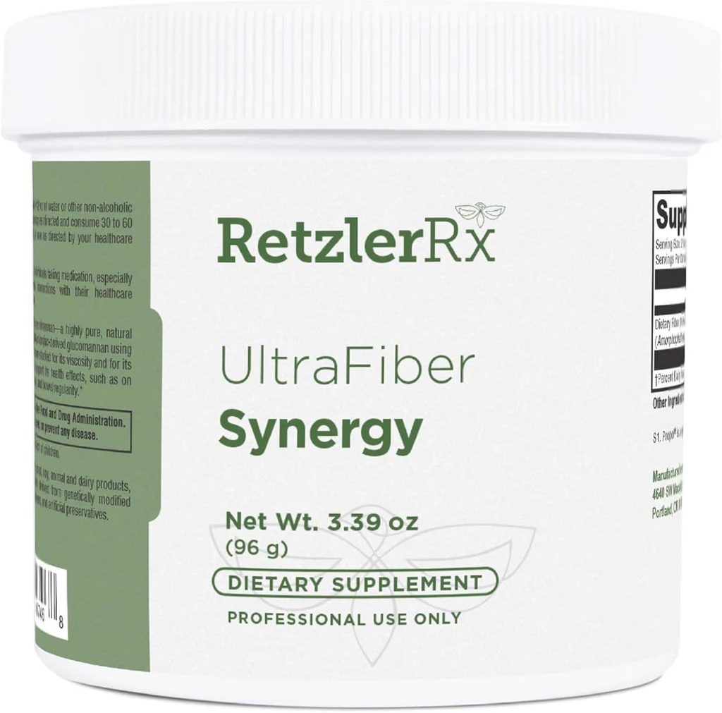 HormoneSynergy Ultra Fibra Lean Powder Supliment - Solubil natural Propolmannan pentru sănătate Satiety & Digestive - Fibră prebiotică pentru Regularitatea Bowel - Formula gluten-free, non-GMO