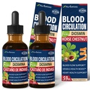 Picături de circulaţie a sângelui, supliment de oxid de azot pentru fluxul sanguin, presiune şi sănătate cardiacă W/Horse Chestnut Extract lichid. Castaño de Indias y Diosmina para la Circulacion y Varices. 4 oz
