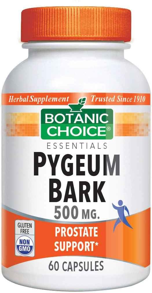 Alegerea botanică Pygeum Bark 500 mg, 60 capsule
