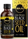 Ulei de semințe negru MAJU - 3 ori Thymochinonă, presat la rece, 100% ulei turcesc de semințe de chimen negru, lichid ulei de semințe negre pure, sticlă, 8 oz