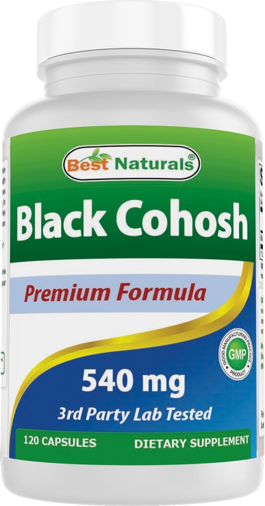 Cele mai bune Naturale Negru Cohosh 540 mg 120 capsule