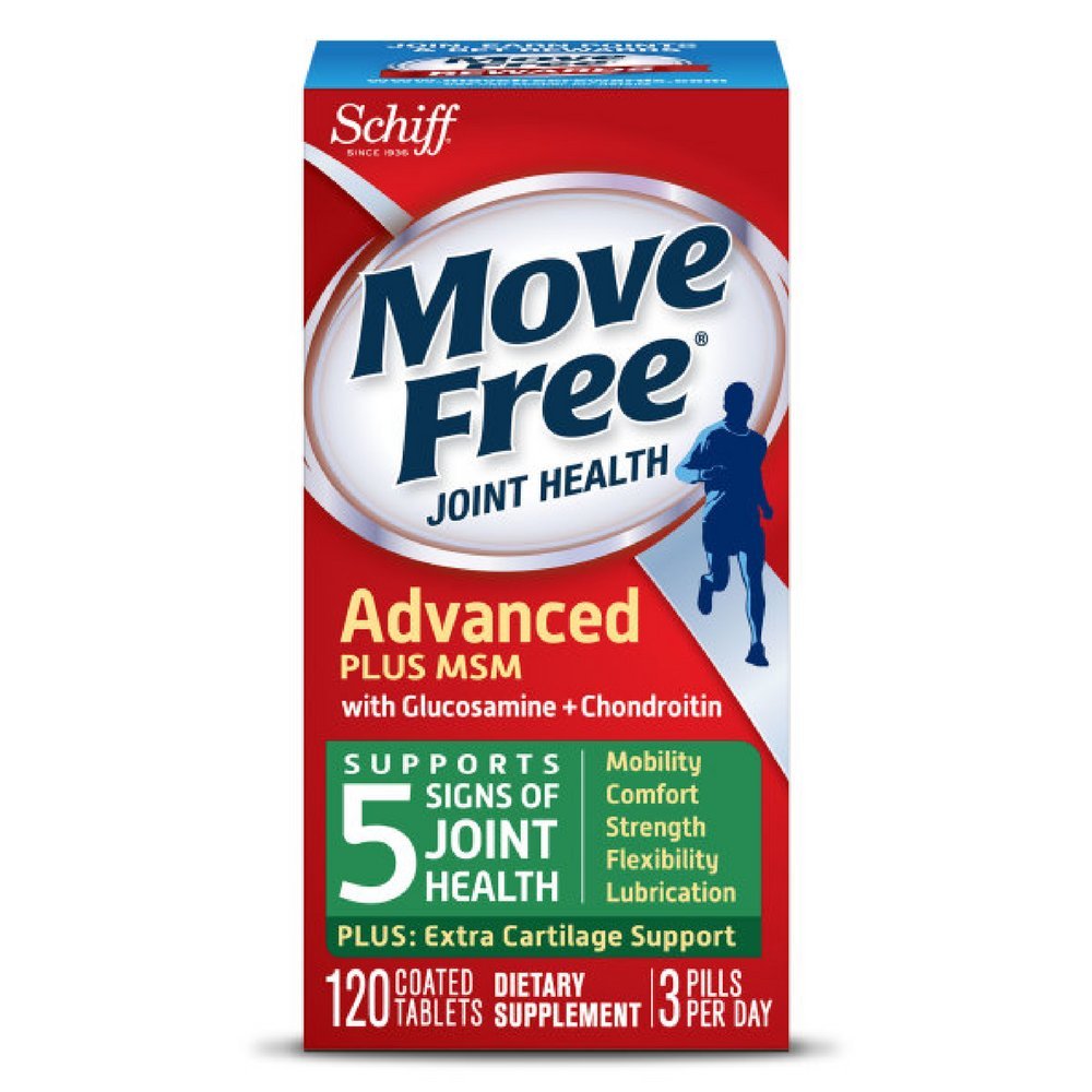 Mutare gratuit avansat Plus MSM, 120 comprimate - Joint Health Supplement with Glucosamine and Chondroitin (Pachet de 4)