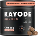 Kayode Daily Multi - Dog Multivitamine & Superfood Chew. Umple Nutrient Gaps. Ajută articulații, Digestion, Heart, Brain, urinare & More. Nutrients Dog Food ratează. Şi pentru căţeluşi.