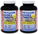 Yerba Prima Psyllium Husk Caps - 180 capsule (Pachet de 2) - Ușor de înghițit fibra Supliment - Colon Cleanse - Sanatate Gut - Non-GMO Gluten gratuit