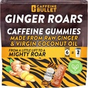 Ginger Roars - Cafeina Ginger Chews - 12 bomboane de cofeina Fiecare 33mg Cafeina cu un delicios aroma naturala de miere de ghimbir si aroma de foc. Shoturi de energie bazate pe plante, un Vegan Sanety Snack pentru adulți.