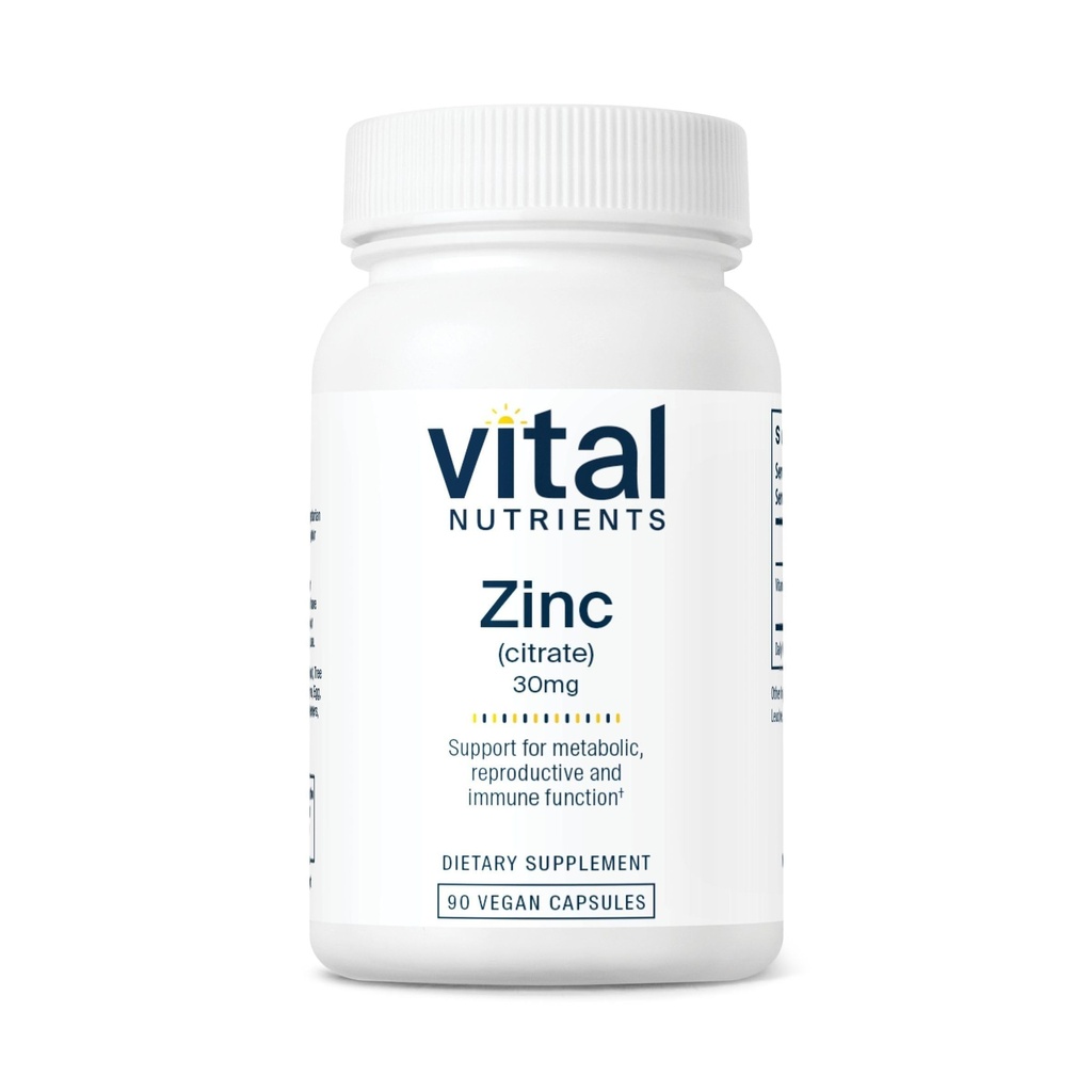 Vital Nutrients Zinc Citrate 30mg 