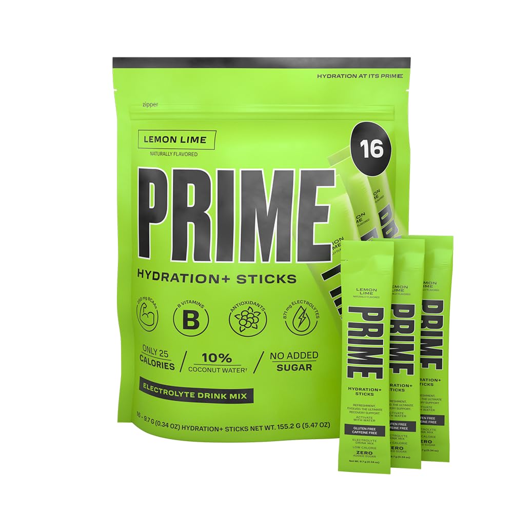 PRIME HYDRATION+ Sticks Lămâie Lămâie Lămâie Lămâie Lămâie Limonadă Pudră de unică servire Stick-uri 