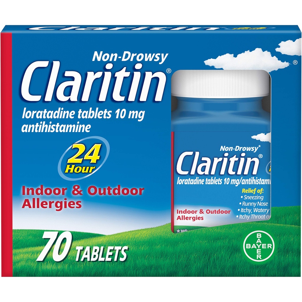 Claritin Medicină pentru alergii de 24 de ore, Prescripţie pentru alergii non- Drowsy