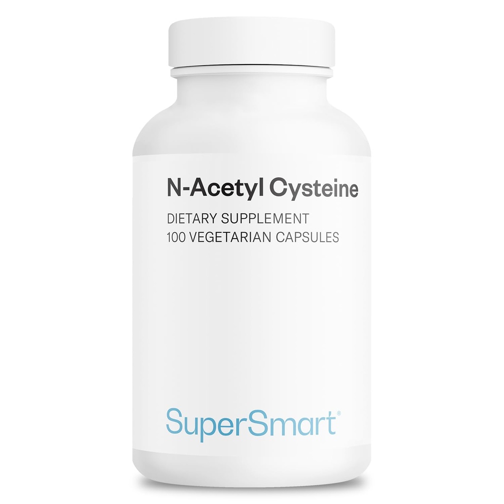Supersmart - NAC N-Acetyl Cysteine 1800 mg pe zi - Aminoacidi - Antioxidanti si Anti-Aging Supliment - Glutatione Precursor 