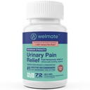 Welmate - Relief de durere urinară (72 comprimate) - Fenazopiridină clorhidrat 99.5mg - Durere urinară, Urgenţă, & Discomfort - Rezistenţă maximă - Over-The-Counter medicamentaţie