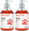 Ulei de somon pentru câini - Skin & Coat sănătos, Omega natural norvegian 3 supliment alimentar ulei de pește, EPA & DHA acizi grași, Ideal pentru topire, Alergie, mâncărime, piele uscată, sănătatea articulară și osoasă - (2 x 16.9oz)