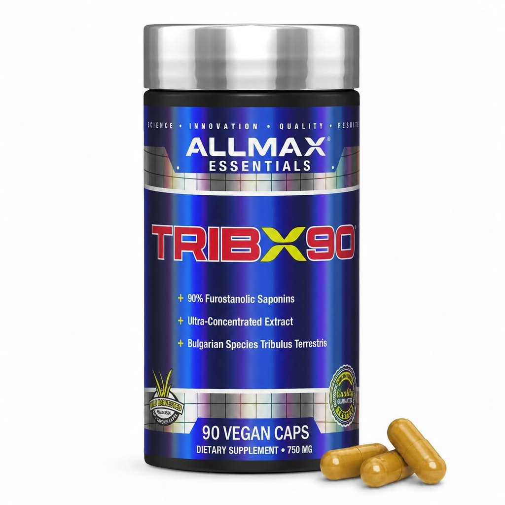 Tribul de nutriţie ALLMAX X 90, Extract de Tribulus Ultraconcentrat din Bulgaria, 90 capsule