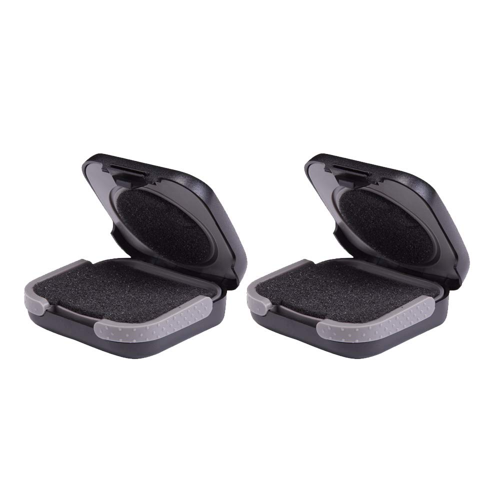 Soundlink Audy Aid Storage Case Hard - Audiere SIDA care transportă cutie Micul titular pentru CIC, ITC, nu pentru BTE ABS negru (2 buc în 1 ambalaj)
