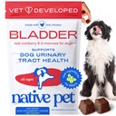 Native Pet Dog UTI Tratamentul - Suplimentul Cranberry pentru câini Controlul vezicii urinare și suport renal - Prevenirea infecției cu tract urinar și incontinență urinară - Made with Real Cranberry Extract - 120 Chews
