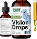 Catelus pentru totdeauna Vision Suplimente pentru câini - ochi Tinctura w/Bilberry & Eyebright Herb - Toate Rasele & Dimensiuni - lichid Dog Suplimente alimentare pentru Vision Support & Eye Clarity - Zahăr și alcool-Free - 2 oz