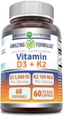 Formulari uimitoare Vitamina D3 5000 UI cu vitamina K2 100 mcg 