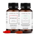 JSHealth Vitamins Blooting Bundle - Include detoxifiere + Debloat Ficat Health Formula & Metabolism+ Natural Energy Support