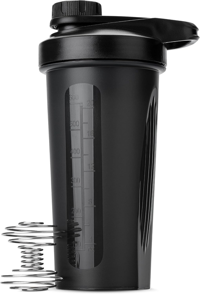 Dl Pen-Sticle Shaker pentru amestecuri de proteine cu capac Twist, 28 oz, Black Proteine Shaker Sticla cu bila whisk sârmă, Shaker Cup, Mixer Sticla