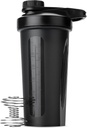 Dl Pen-Sticle Shaker pentru amestecuri de proteine cu capac Twist, 28 oz, Black Proteine Shaker Sticla cu bila whisk sârmă, Shaker Cup, Mixer Sticla