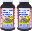 Yerba Prima Psyllium Husk Powder 12 oz (Pachet de 2) - Natural Fiber Supplement