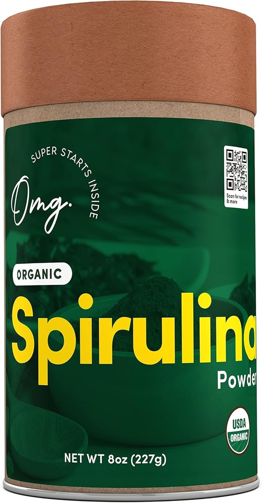 Doamne! Superfoods Organic Spirulina Powder - 100% Pure, USDA Certified Organic - Good Source of Iron, Vitamina A & Vitamina B12. - 8 Ounces (1 Package) ...