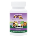 NaturasPlus Animal Parade AcidophiKidz, Berry Flavor - 90 comprimate masticabile, cu model de animale - ambalaj de 2 - cu probiotice, FOS & Seminte de struguri - 180 Serviri totale