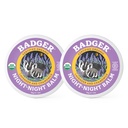 Badger - Balsam de noapte, Mușețel și Lavender, Balsam de somn natural pentru copii, Relaxare parfumată pentru copii, Copii somn organic Balsam, 2 oz (2 ambalaj)