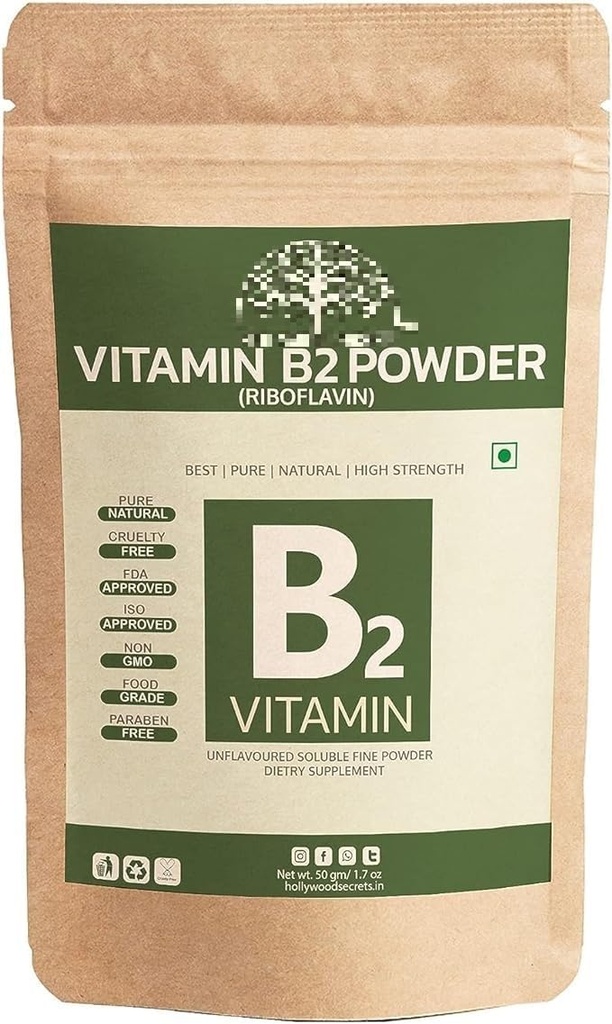 Generic Pub Vitamina B2 Riboflavină pulbere 50gm