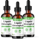LIQUIDHEALTH Clorofile lichide picături - Deodorizant intern, antioxidanți, Detoxifiere hepatică, Suport Imun, Relieve Bad Respirație, Reduce Apetit, Colagen pentru par & Skin Health - Vegan, Non-GMO (3 Pack)