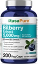 NusaPure Extract de bilberry 5000mg 200 capace vegetariane (non-GMO, Vegan)
