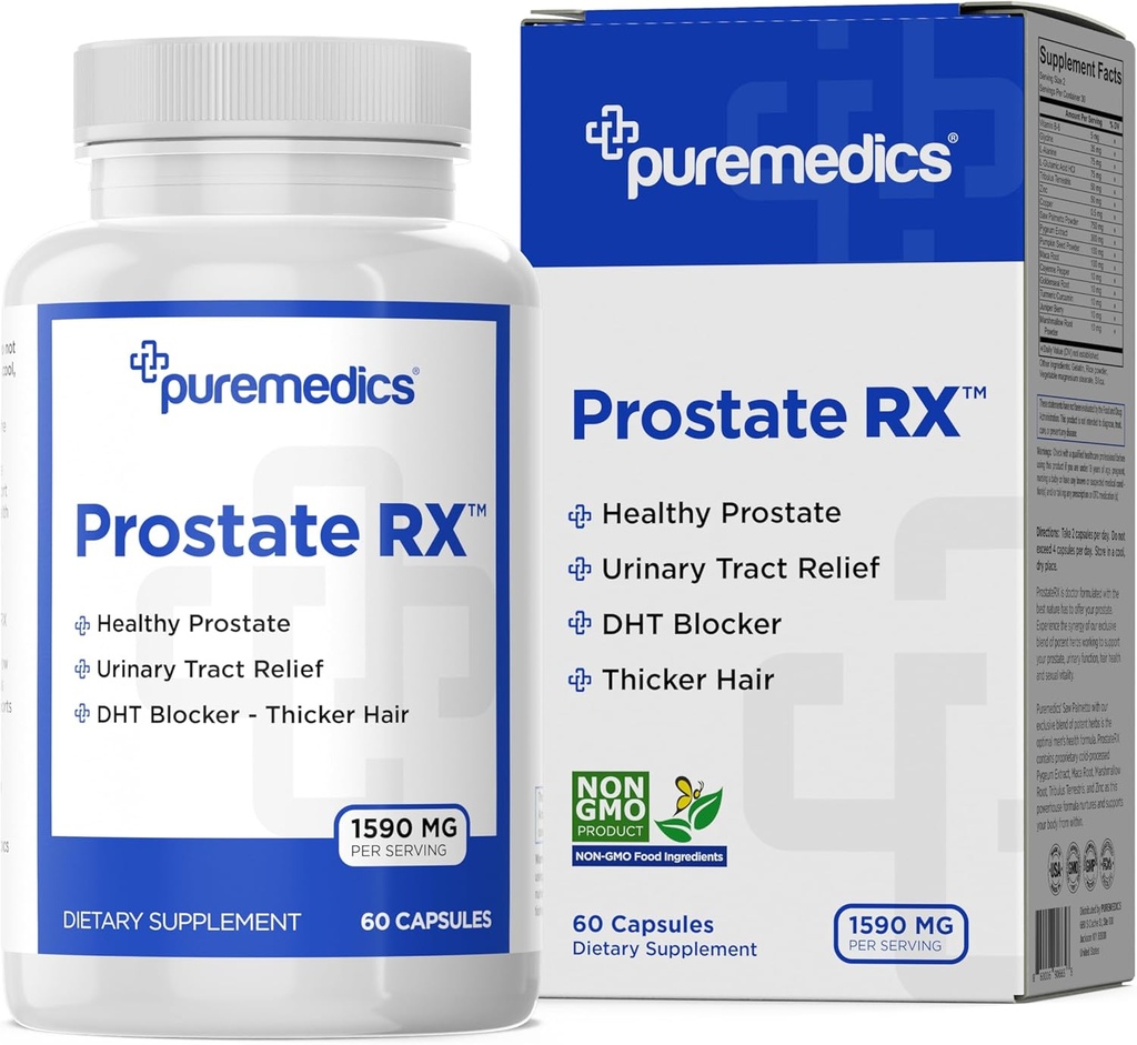 ProstateRX Saw Palmetto, Pygeum & Dovleac Seed Extract de prostata si sanatate urinara 