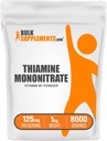 vracSupplements.com Tiamină mononitrat pulbere - vitamina B1 pulbere, Tiamină B1 Supliment - B1 Vitamine, Gluten gratuit, 125 mg per Serving, 5 kg (11 lbs) (Pachet de 5)