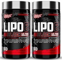 Nutrex de cercetare Lipo-6 negru Ultra concentrat termogenic supliment de grăsime arzătoare, crește pierderea în greutate, energie și concentrat intens 120 pastile dietetice