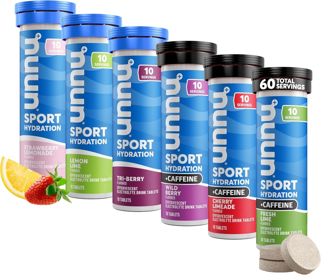 Nuun Sport + Caffeine Electrolyte Tablets 